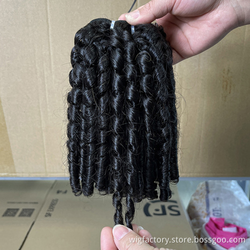 Wholesale doulbe drawn 100 human  bouncy curls, vietnamese bouncy curls, bouncy curl human hair bundles